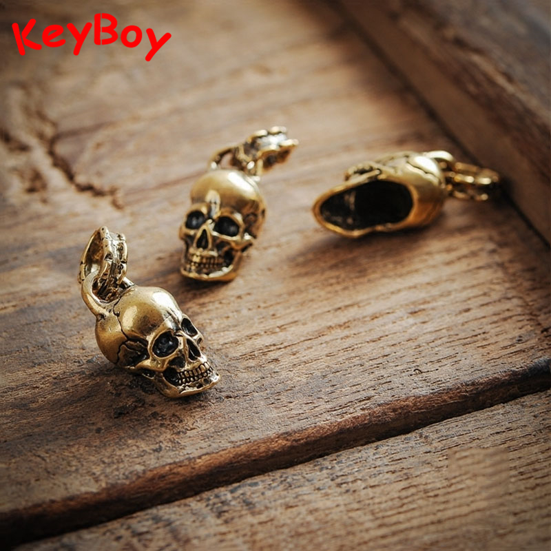 Gothic Skull Ring - Vintage Punk Đầu Lâu Đầu Móc