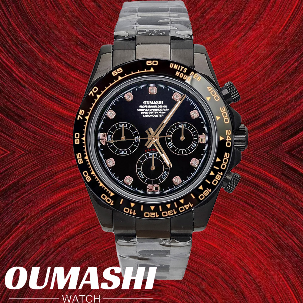 Leather Bracelet - VK63 watches 39.3mm Luxury Watch Men's