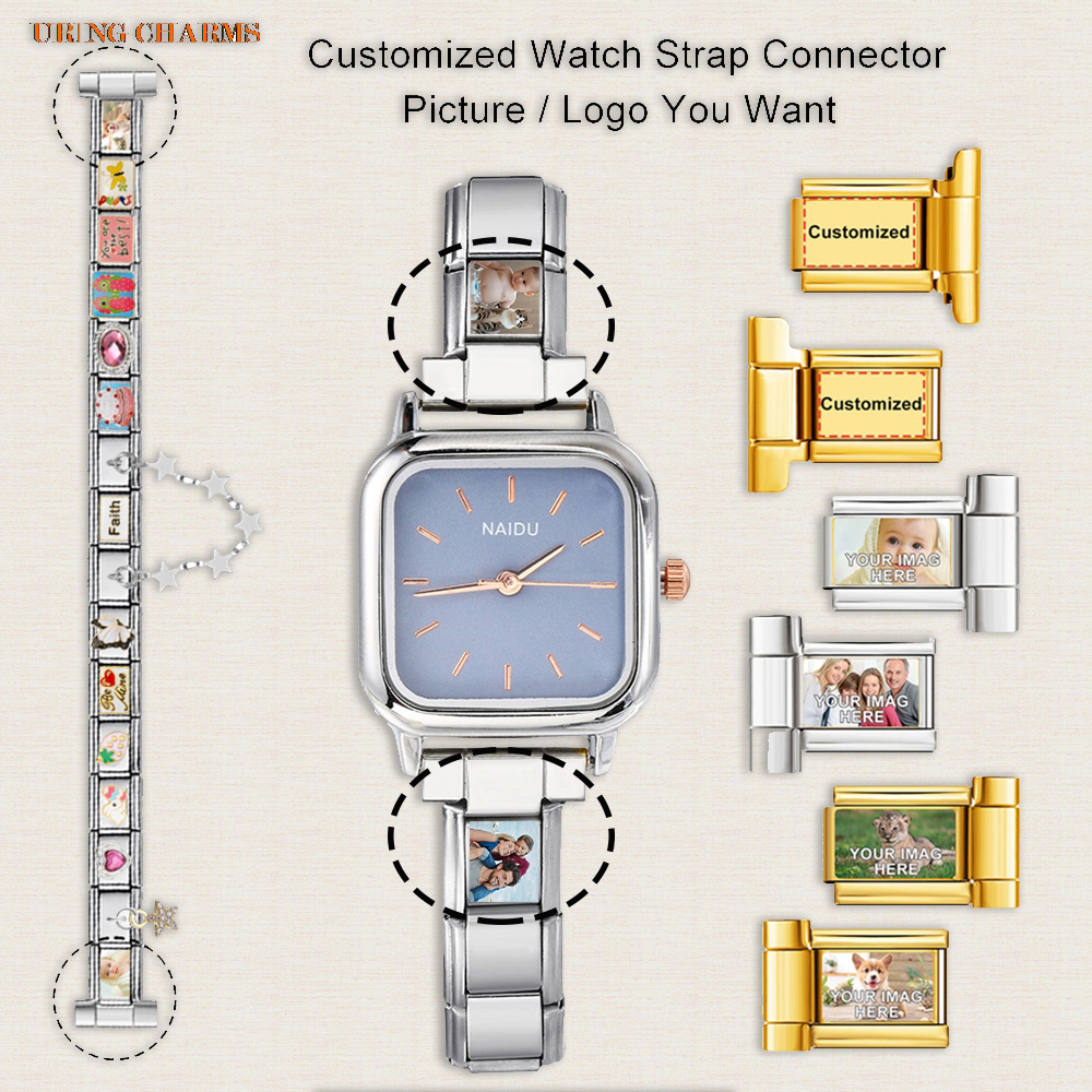 Jewelry Watches Men - 1 pair Picture Logo Customized Watch