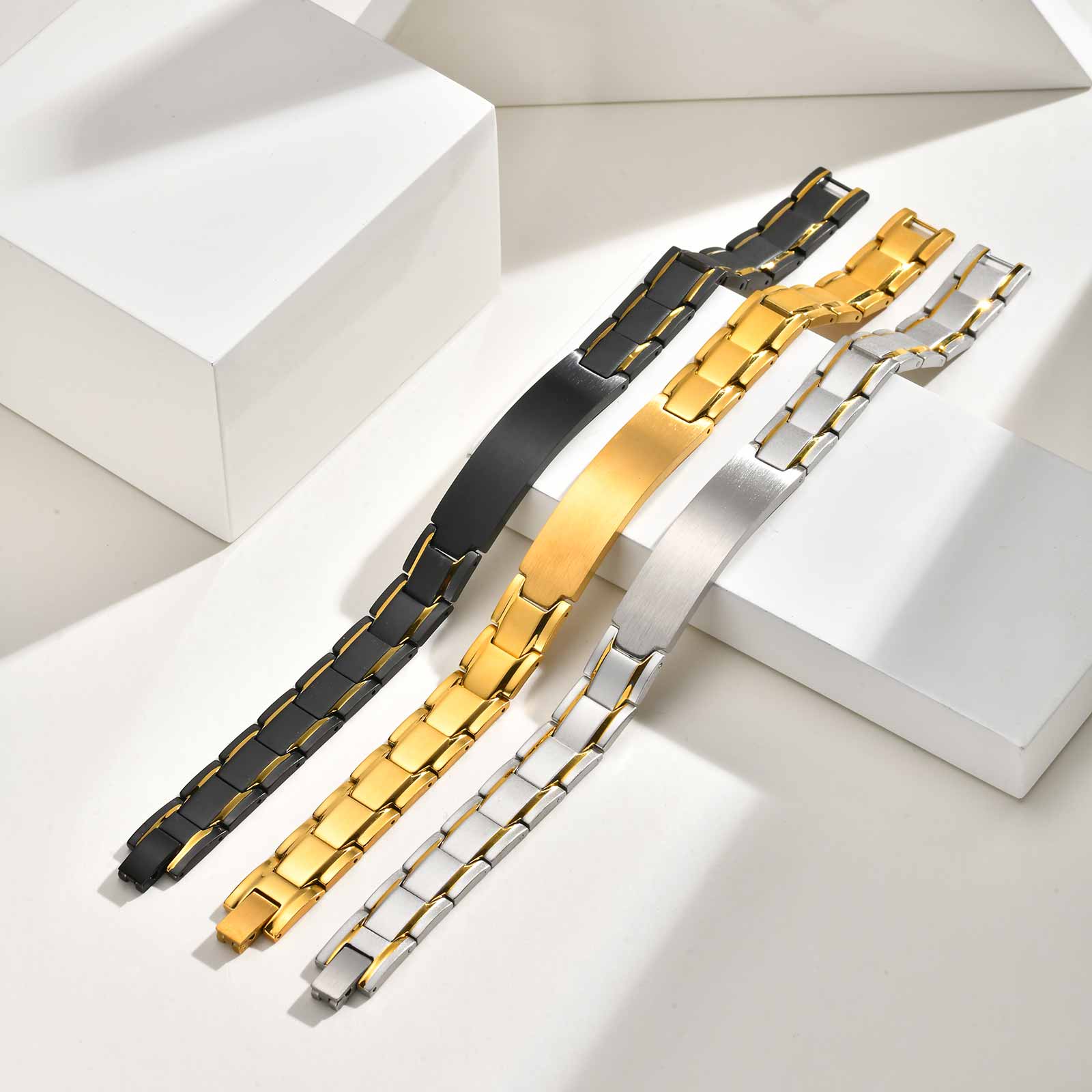 Custom Name Text Engraved Brac - đánh giá và giá Jewelry Watches Men