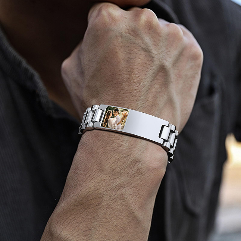 Custom Picture Text Bracelet W - đánh giá và giá Jewelry Watches Men