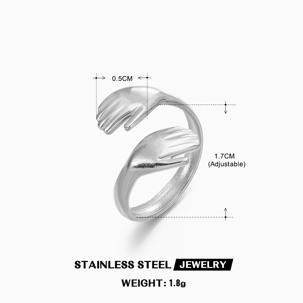 Interlocking Embrace Ring For  - đánh giá và giá Minimalist Ring Stackable