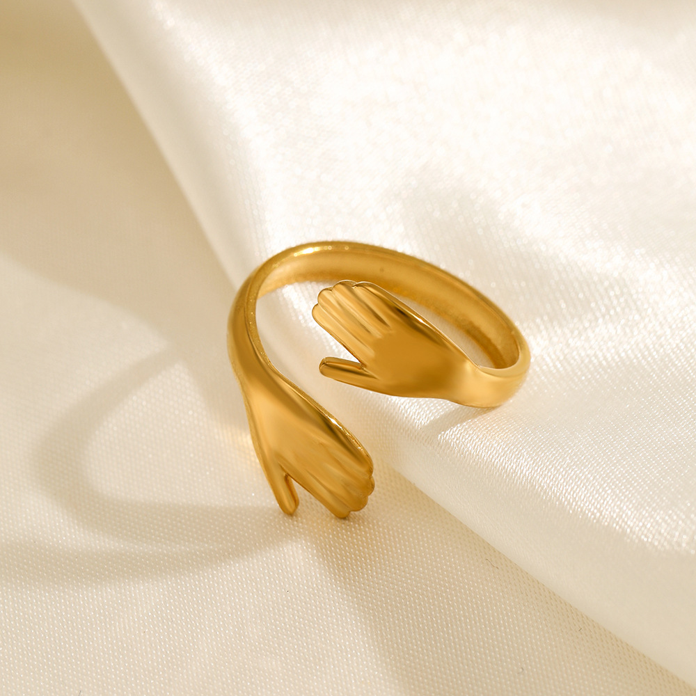 Interlocking Embrace Ring For  - đánh giá và giá Minimalist Ring Stackable