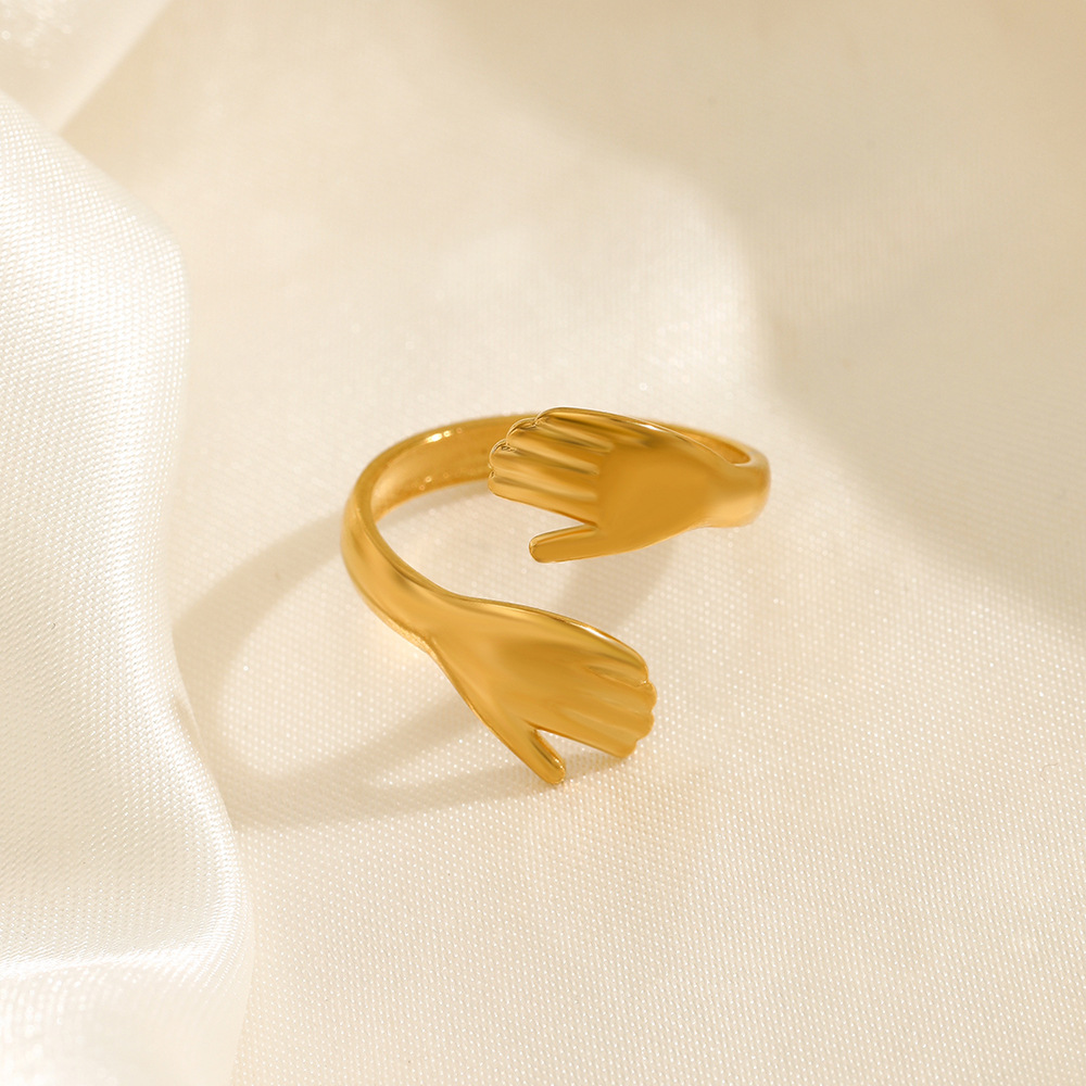 Interlocking Embrace Ring For  - đánh giá và giá Minimalist Ring Stackable