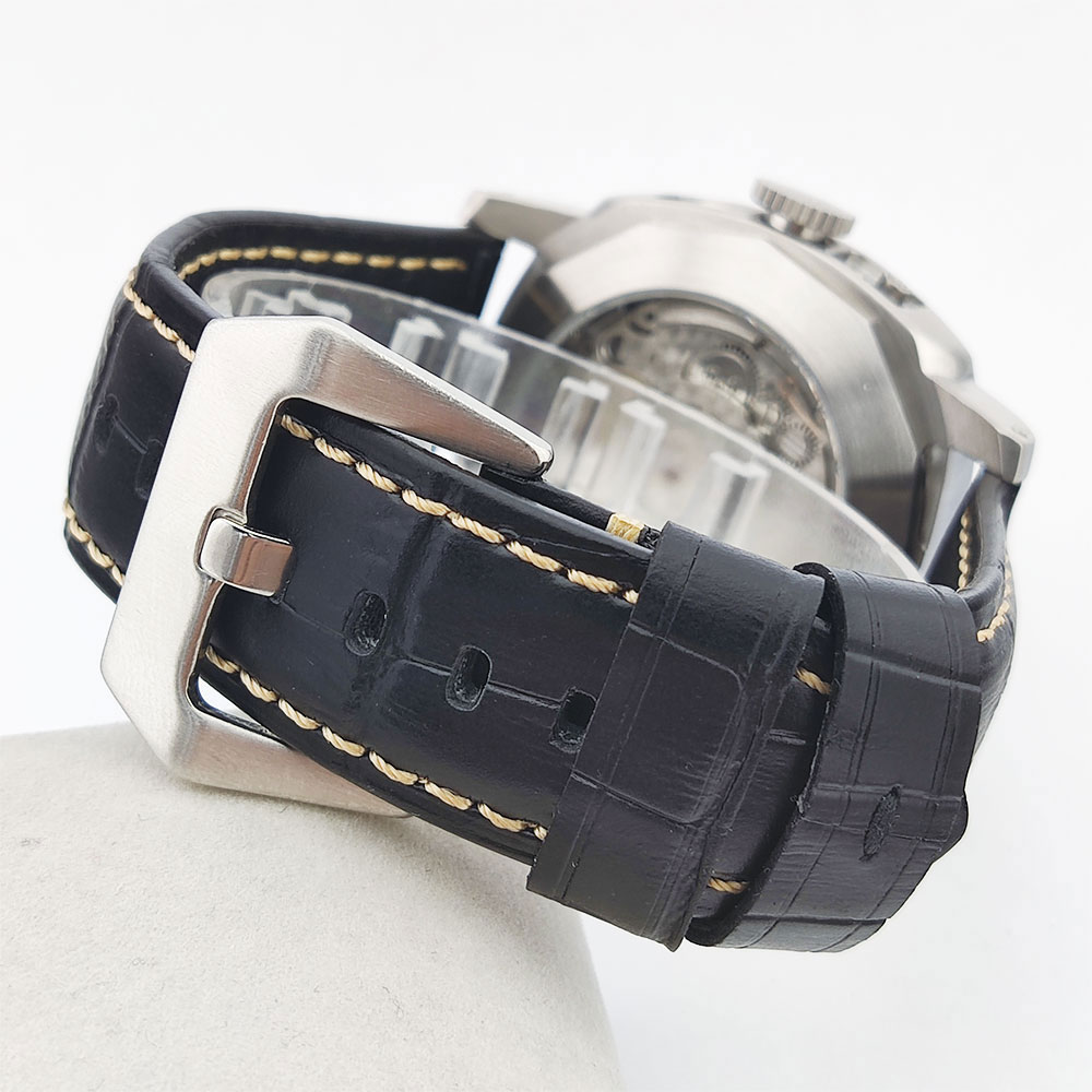 44mm Men's Watch Seagull ST255 - đánh giá và giá Leather Bracelet