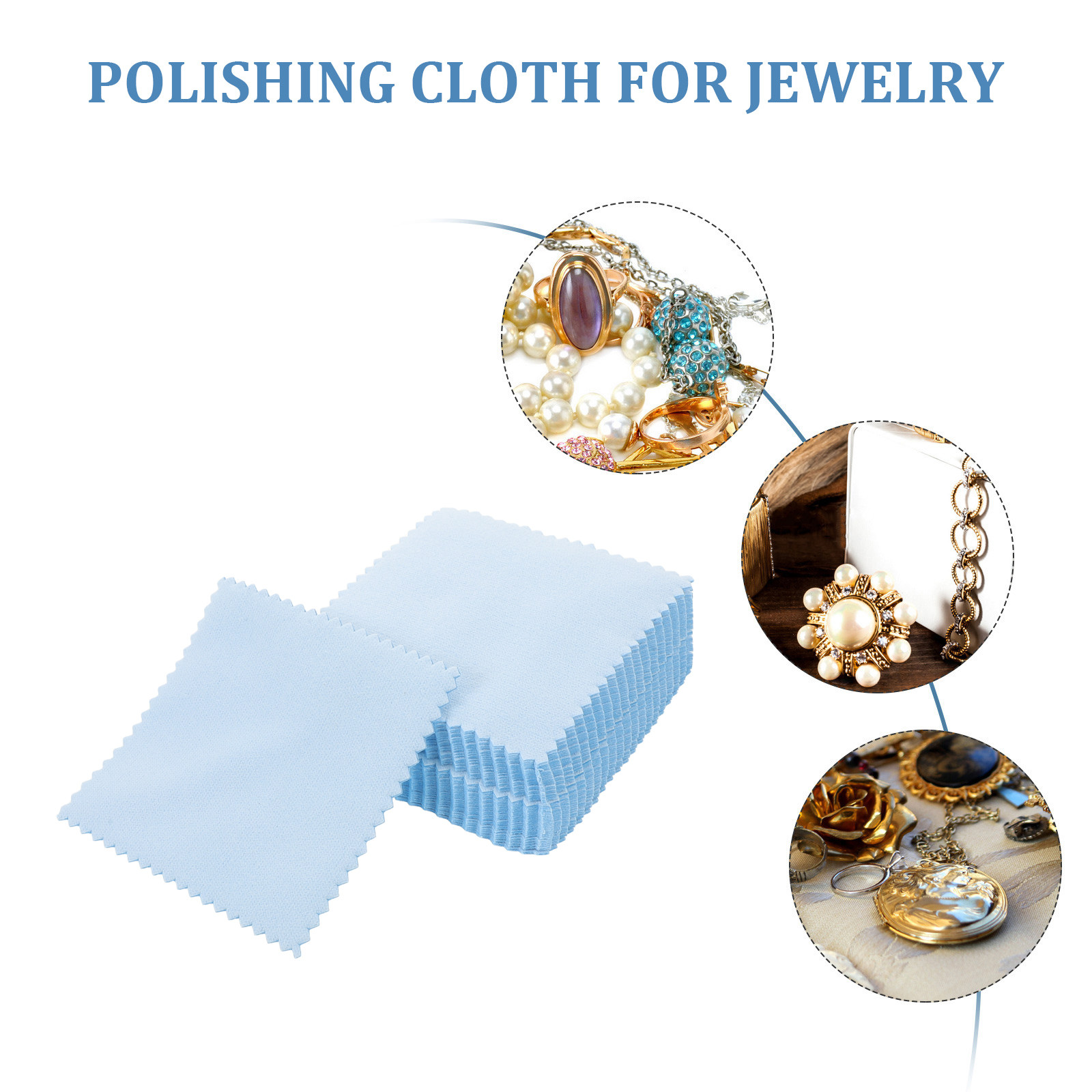 2pcs Silver Polishing Cloth 8X - đánh giá và giá Jewelry Watches & Accessories