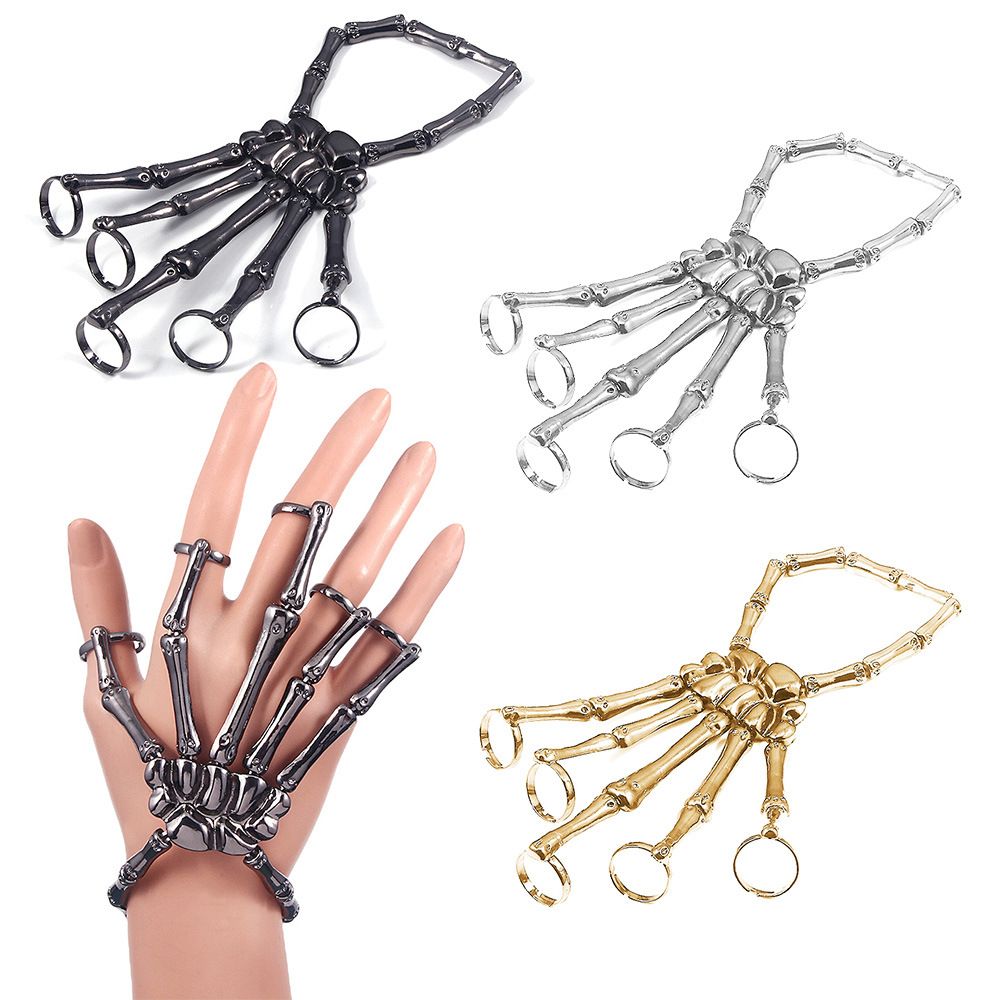 Metal Wristband Party Punk Got - đánh giá và giá Gothic Skull Ring