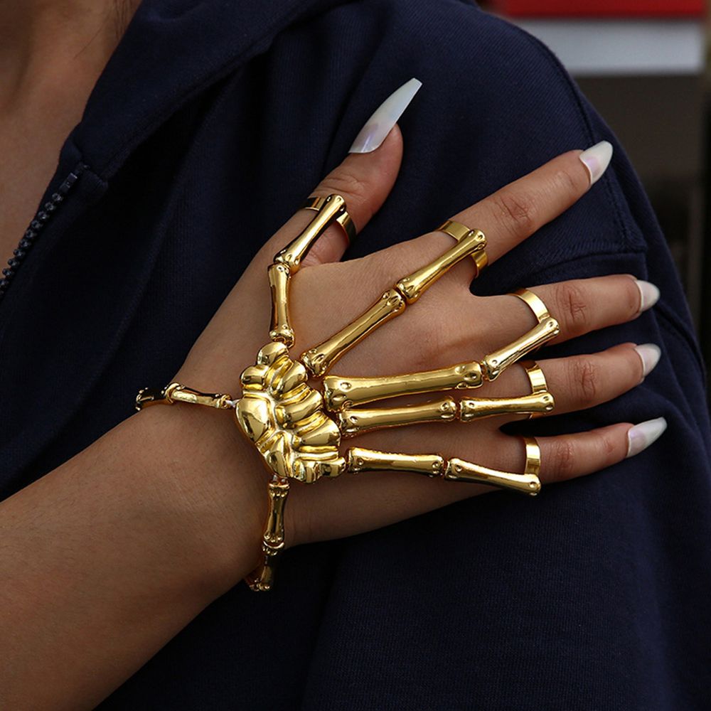 Metal Wristband Party Punk Got - đánh giá và giá Gothic Skull Ring
