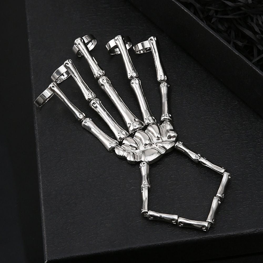 Metal Wristband Party Punk Got - đánh giá và giá Gothic Skull Ring