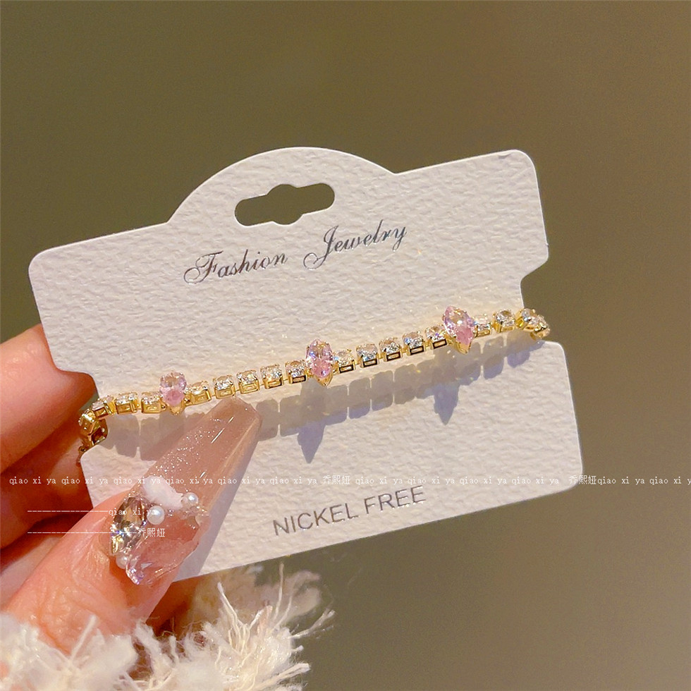 Pink Full Diamand Zircon Brace - đánh giá và giá Best Jewelry Watches For Women