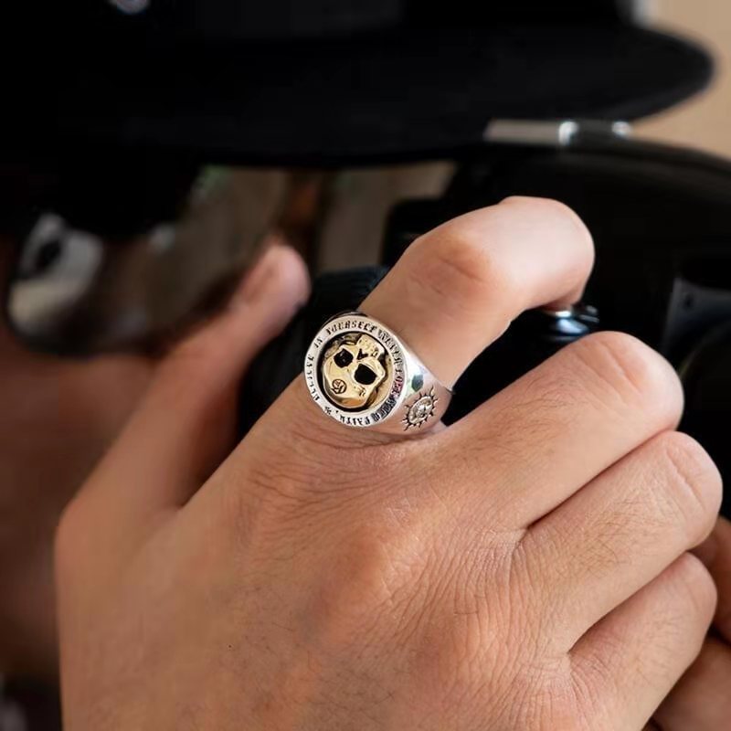 S925 Sterling Silver Fashion M - đánh giá và giá Gothic Skull Ring