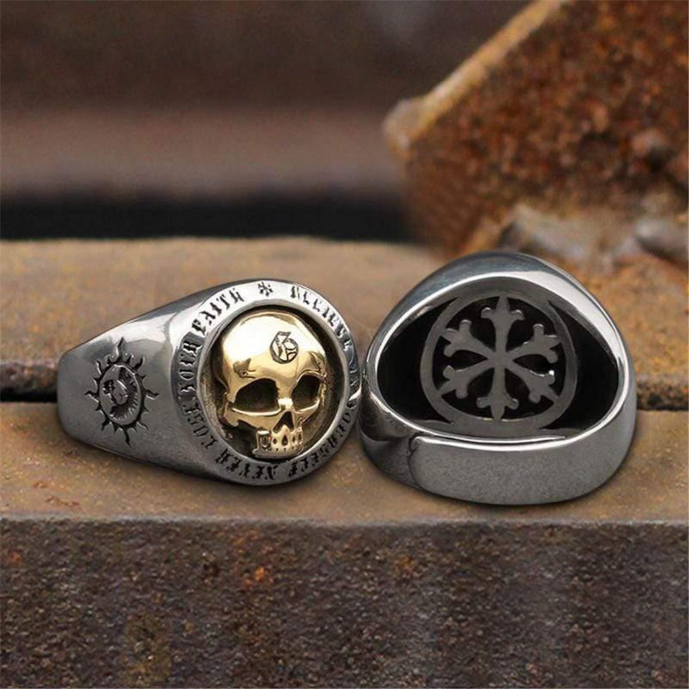 S925 Sterling Silver Fashion M - đánh giá và giá Gothic Skull Ring