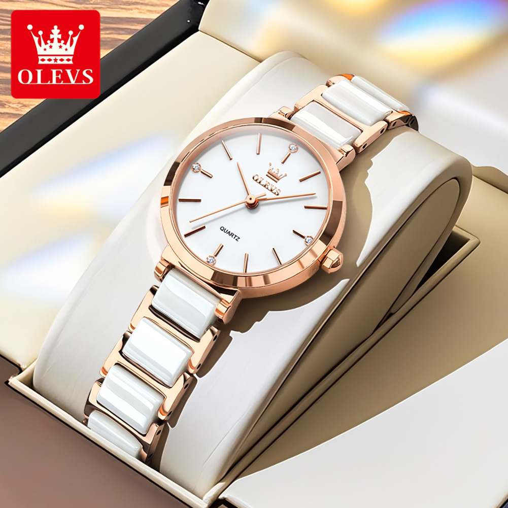 OLEVS Women Watch 5877 Luxury  - đánh giá và giá Jewelry For Watches