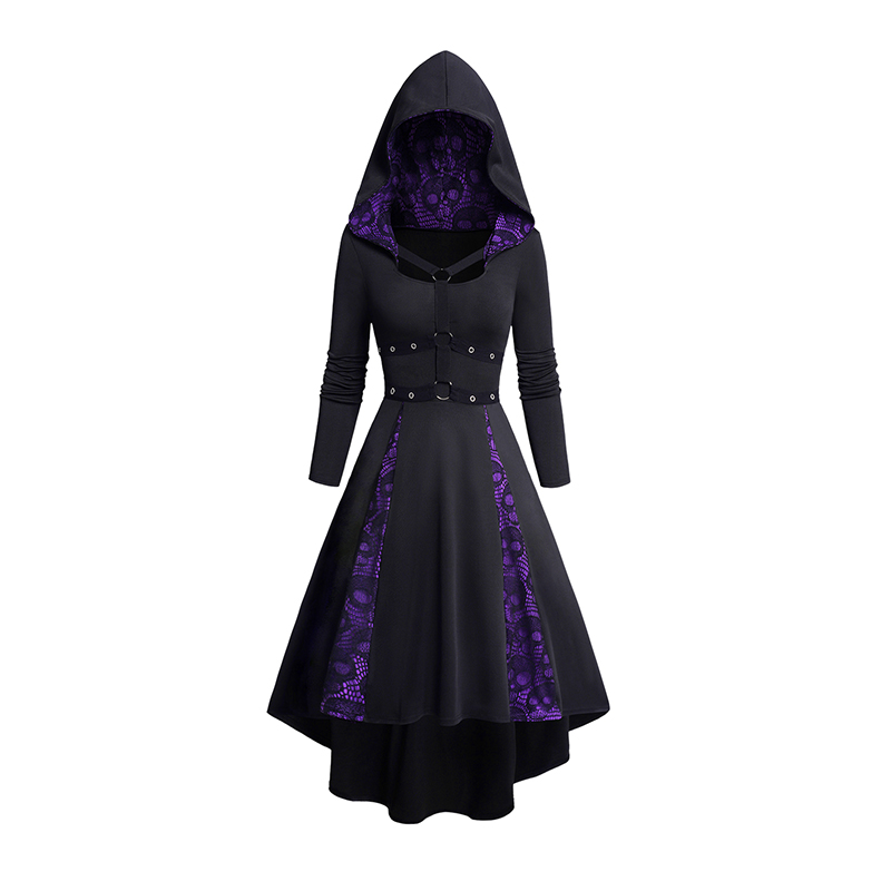Women's Hoodie Dresses Hallowe - đánh giá và giá Gothic Skull Ring