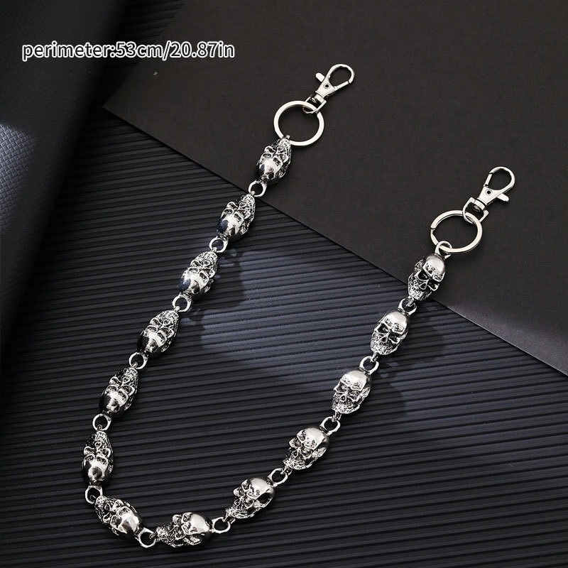 Skull Keychain Wallet Chain, P - đánh giá và giá Gothic Skull Ring