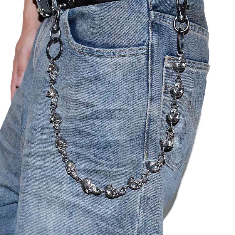 Skull Keychain Wallet Chain, P - đánh giá và giá Gothic Skull Ring