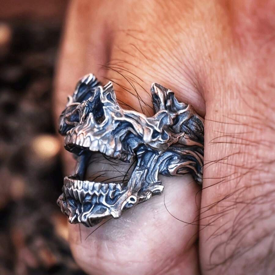 Vintage Gothic Death Skull Mas - đánh giá và giá Gothic Skull Ring
