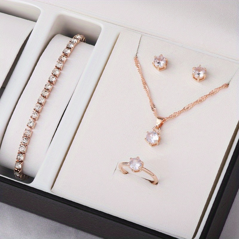 4-Piece Minimalist Zircon Jewe - đánh giá và giá Minimalist Ring Stackable
