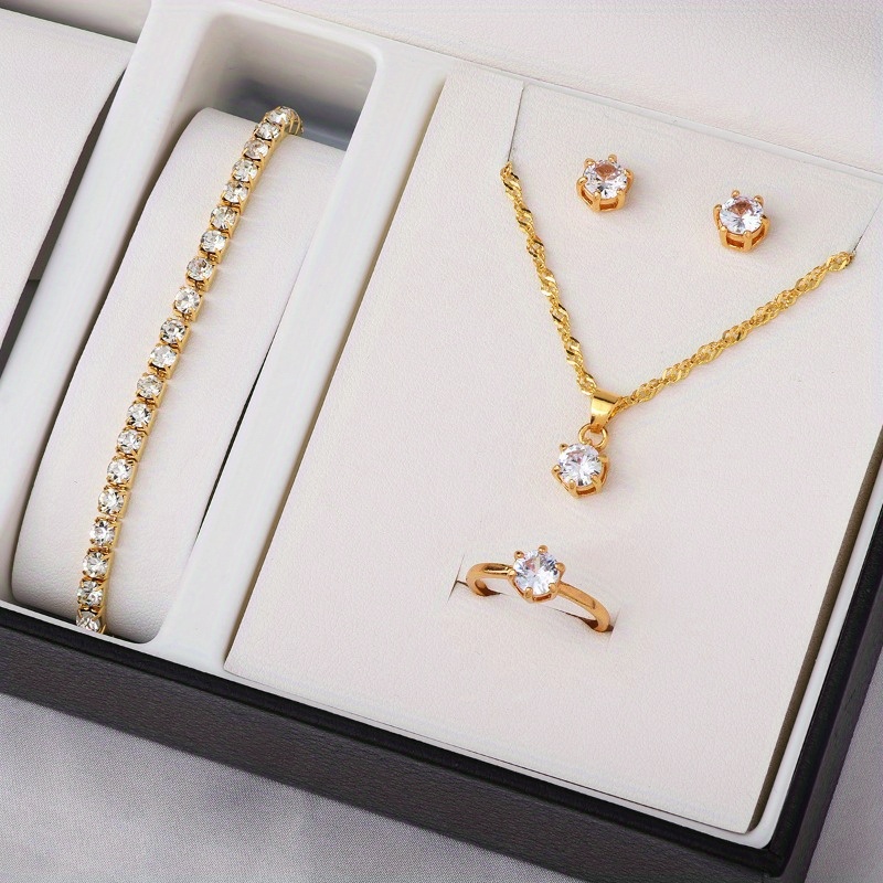 4-Piece Minimalist Zircon Jewe - đánh giá và giá Minimalist Ring Stackable