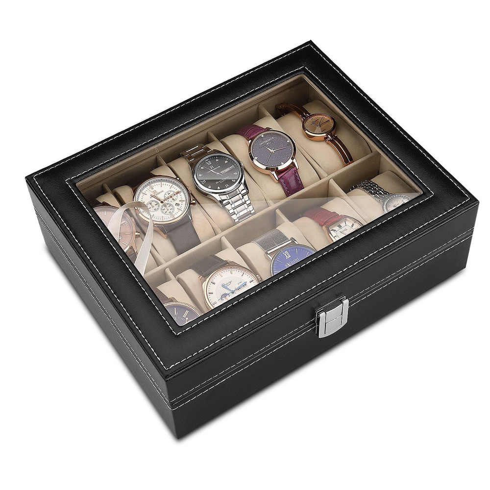 10-bit PU Leather Gray flannel - đánh giá và giá Best Jewelry Watches For Women