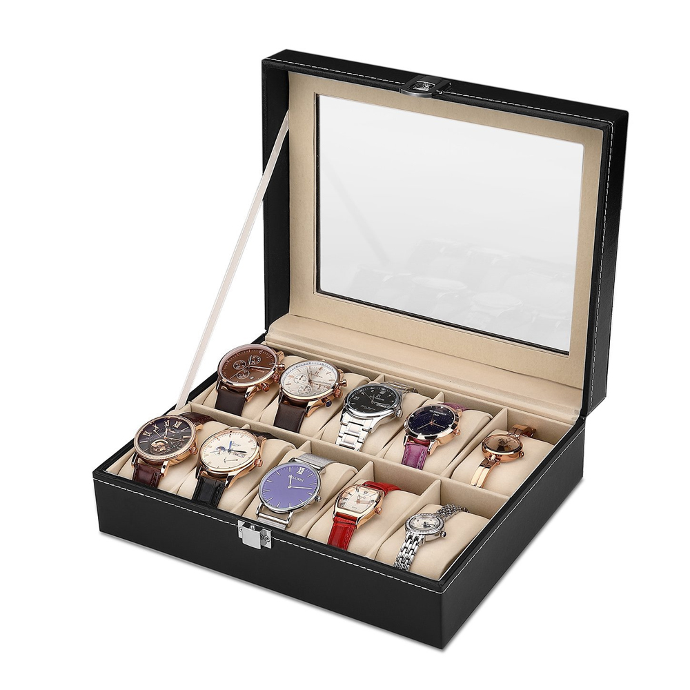10-bit PU Leather Gray flannel - đánh giá và giá Best Jewelry Watches For Women