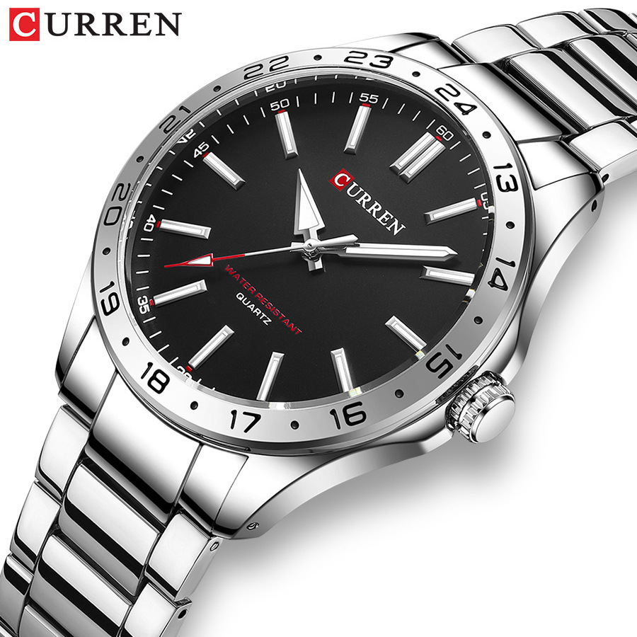CURREN 8452 Silver White Gift  - đánh giá và giá Jewelry Watches Men