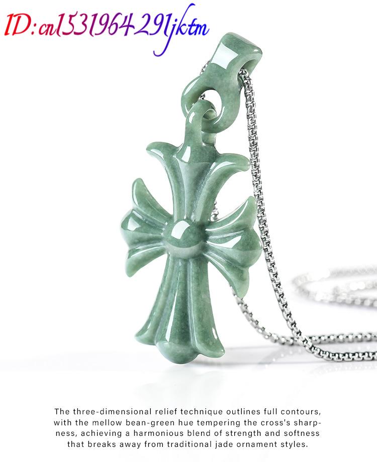 Natural Burmese Jadeite Cross  - đánh giá và giá Luxury Gifts Jewelry & Watches Namfleg Mostar