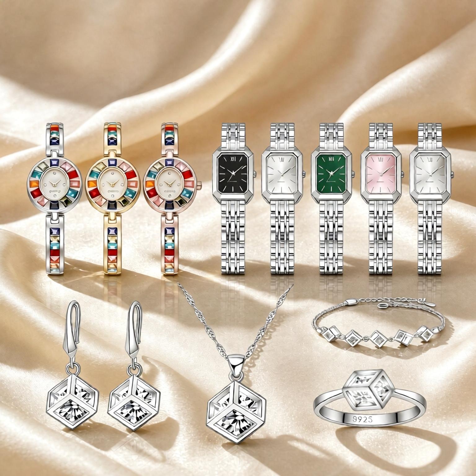 Luxury 925 Sterling Silver Geo - đánh giá và giá Best Jewelry Watches For Women