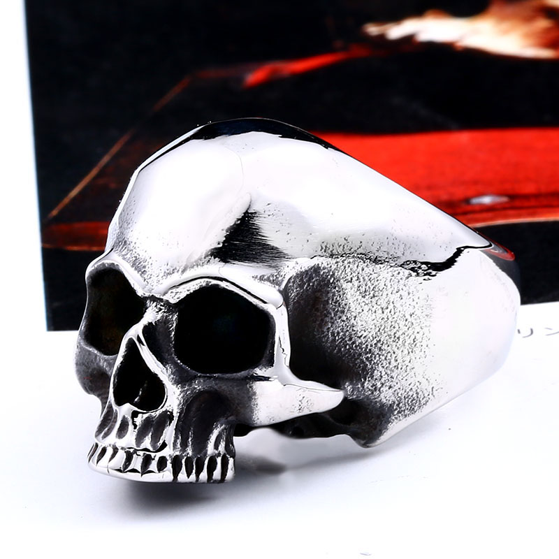 Beier 316L Thép Không Gỉ Vinta - đánh giá và giá Gothic Skull Ring