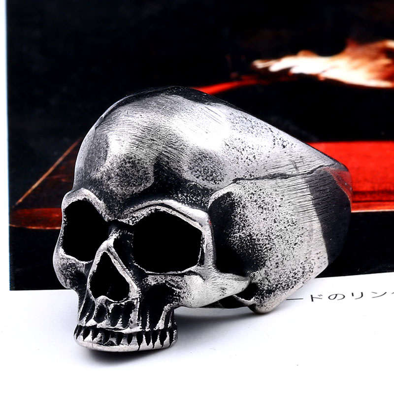 Beier 316L Thép Không Gỉ Vinta - đánh giá và giá Gothic Skull Ring