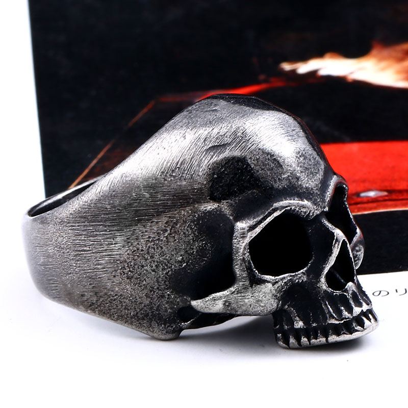 Beier 316L Thép Không Gỉ Vinta - đánh giá và giá Gothic Skull Ring