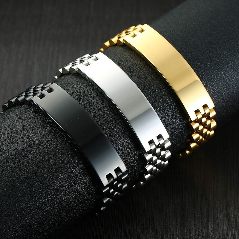 Vnox Nam Rộng 15 Mm ID Thẻ Vòn - đánh giá và giá Jewelry Watches Men
