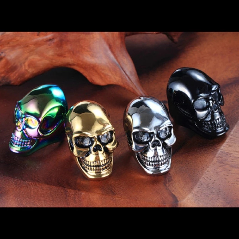 Mới Thoáng Mát Áo Bé Trai Goth - đánh giá và giá Gothic Skull Ring
