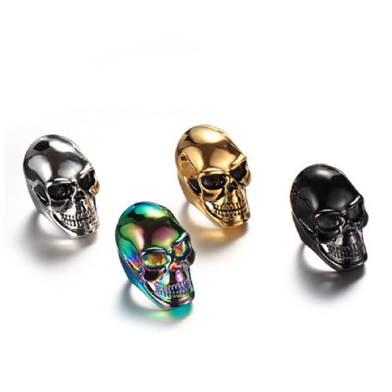 Mới Thoáng Mát Áo Bé Trai Goth - đánh giá và giá Gothic Skull Ring