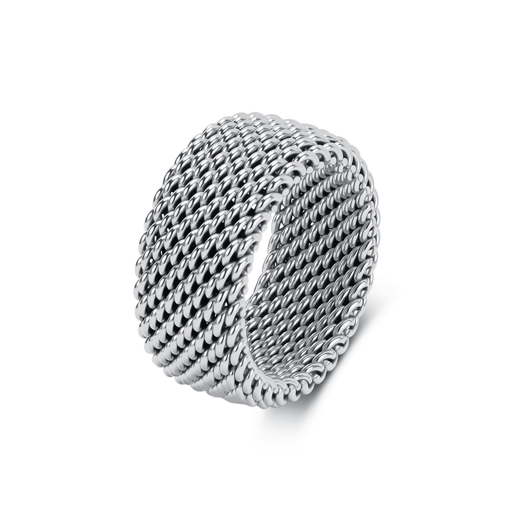 Trendy Stainless Steel Woven R - đánh giá và giá Minimalist Ring Stackable