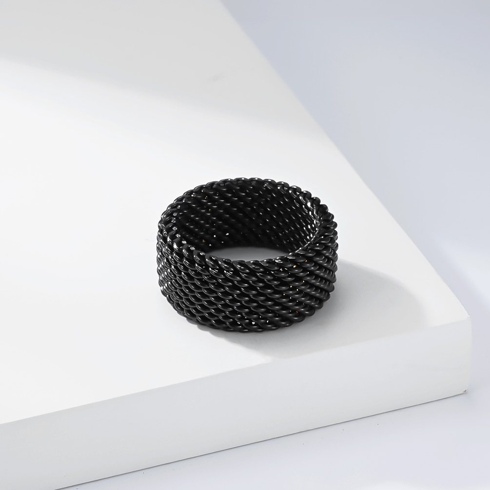Trendy Stainless Steel Woven R - đánh giá và giá Minimalist Ring Stackable