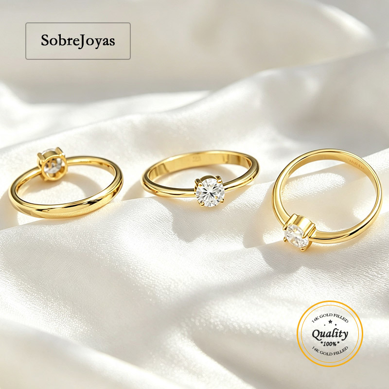14K Gold Filled 5A CZ Ring for - đánh giá và giá Minimalist Ring Stackable