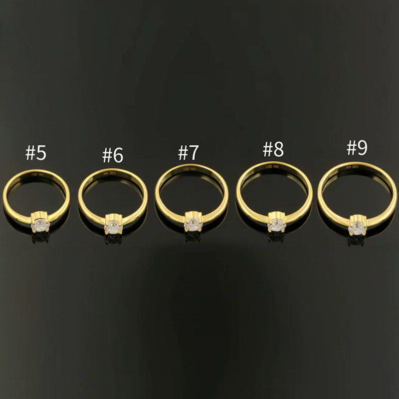 14K Gold Filled 5A CZ Ring for - đánh giá và giá Minimalist Ring Stackable