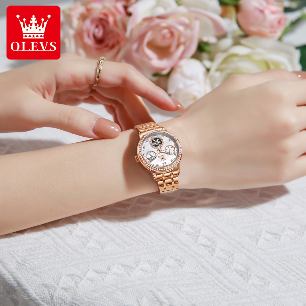 OLEVS Women's Watches Top Bran - đánh giá và giá Leather Bracelet