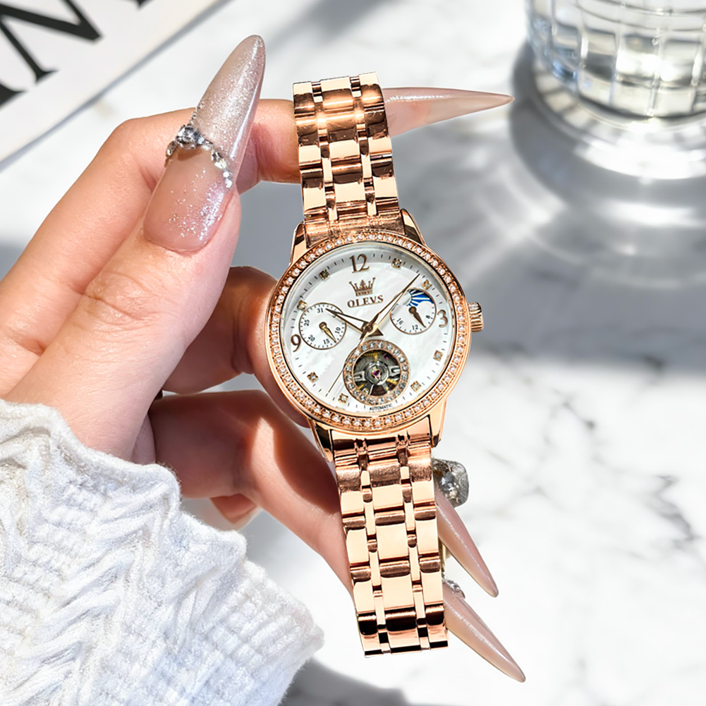 OLEVS Women's Watches Top Bran - đánh giá và giá Leather Bracelet