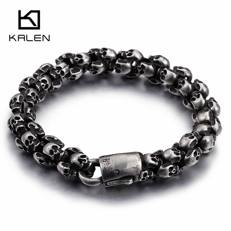 Kalen Punk Dài Matte Đầu Lâu V - đánh giá và giá Gothic Skull Ring
